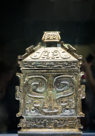 Western Zhou Dynasty bronze at Shaanxi History Museumのeditorial素材
