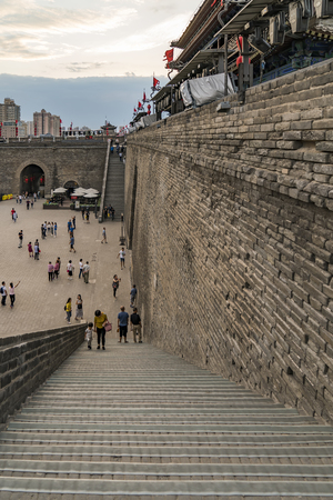 Yongning Gate, Xi'an Ancient City, Xi'an, Chinaのeditorial素材