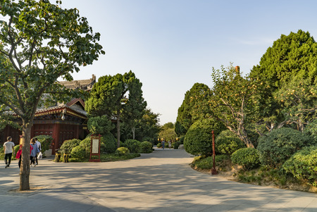 China, Shaanxi Province, Xi'an City, Linyi District, Huaqing Palace Scenic Areaのeditorial素材