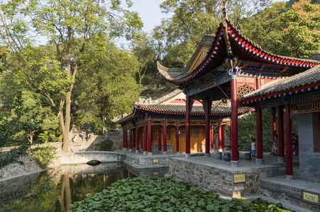 China, Shaanxi Province, Xi'an City, Linyi District, Huaqing Palace Scenic Areaのeditorial素材