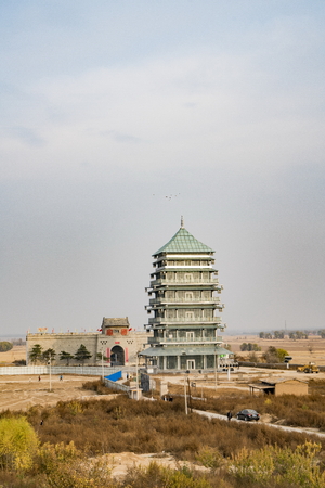 China, Hebei Province, Zhangjiakou City, Yu County,Nanquan Glass Towerのeditorial素材