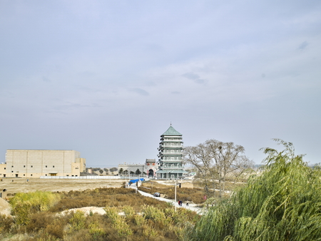 China, Hebei Province, Zhangjiakou City, Yu County,Nanquan Glass Towerのeditorial素材