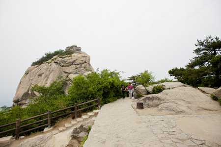 China, Henan Province, Xinyang City, Jigong Mountain Scenic Areaのeditorial素材