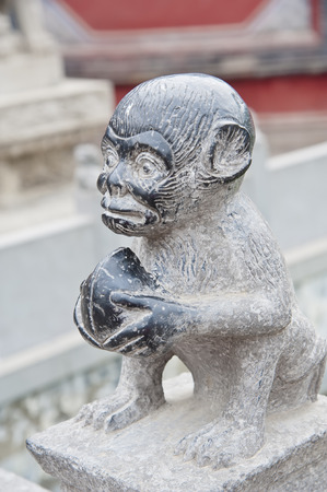 monkey sculptureの写真素材
