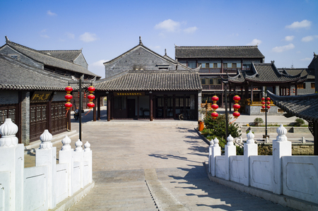 China, Jiangsu Province, Huai'an City, Hexia Ancient Town Scenic Areaのeditorial素材