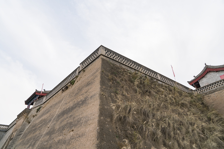 China, Hebei Province, Zhangjiakou City, Yu County, Nuanquan town Wallのeditorial素材