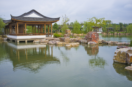 China, Jiangsu Province, Changshu City, Shanghu Scenic Areaのeditorial素材