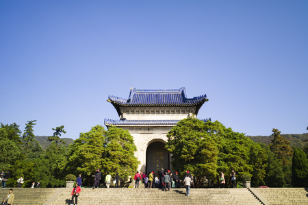 Sun Yat-sen Mausoleum at Jiangsu province, China.のeditorial素材