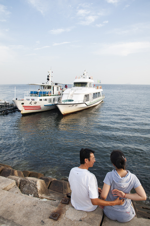 China, Liaoning Province, Dalian City, Xinghai Square sceneryのeditorial素材