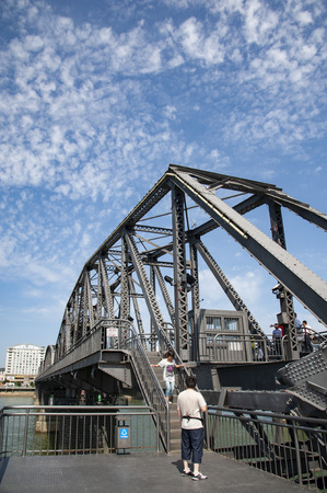 China, Liaoning Province, Dandong City, Yalu River sceneryのeditorial素材