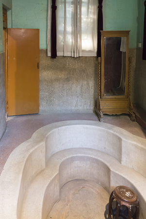 China, Shaanxi Province, Xi'an City, Linyi District, Huaqing Palace Scenic Area, Yang's bathroomのeditorial素材