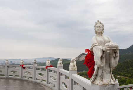 China, Shandong Province, Weihai City, Xianguding scenic areaのeditorial素材