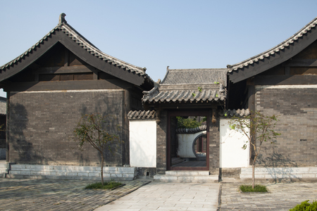 China, Shandong Province, Tai'an City, Dongping County, Shuiyu Film and Television Cityのeditorial素材