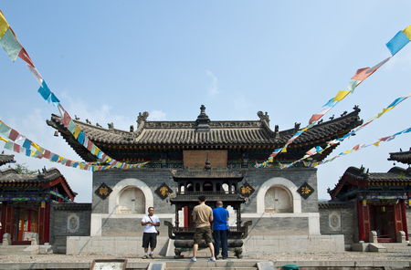 The Guanghua temple at mount Wutai, China.のeditorial素材