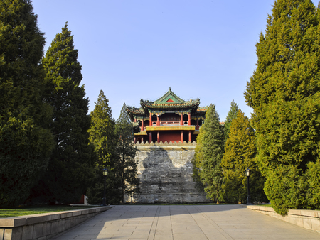 Wenhe Pavilion at Summer Palace, Beijing, China.のeditorial素材