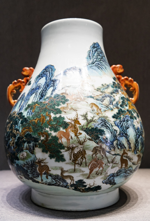 The Wenchang Institute Museum collection of cultural relics at Summer Palace, Beijing, China.のeditorial素材