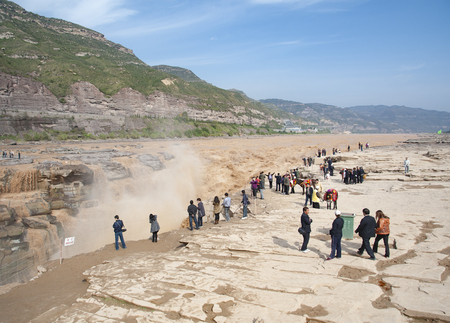 Huanghe Hukou Waterfallのeditorial素材