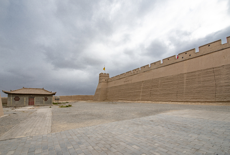 Jiayuguan, Great Wall, World Cultural Heritage, Gansu, Chinaのeditorial素材