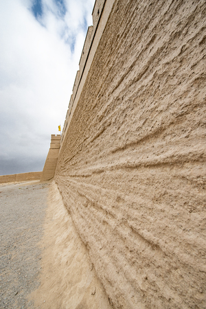 Jiayuguan, Great Wall, World Cultural Heritage, Gansu, Chinaのeditorial素材