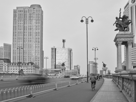 China, Tianjin, urban architectureのeditorial素材