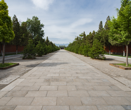 Jiyuan Temple at Henan province, China.のeditorial素材