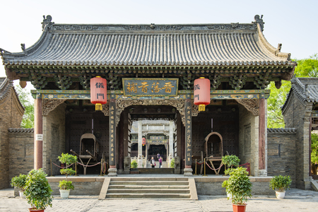 Yuci Old Town Scenic Area at Jinzhong city, China.のeditorial素材