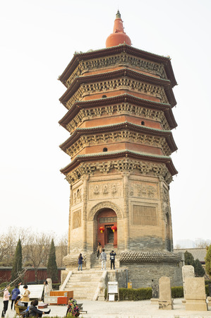 China, Henan Province, Anyang City, Tianning Templeのeditorial素材