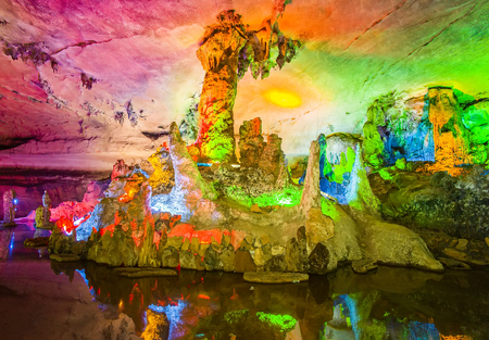 Guangxi, Guilin City, Qixingyanのeditorial素材