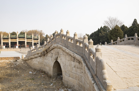 China, Henan Province, Anyang City, Yuan Lin stone bridgeのeditorial素材