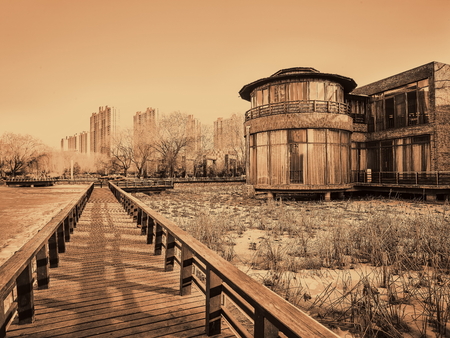 Urban Architecture at Shijiazhuang City, Chinaのeditorial素材