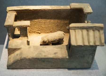Exhibits item in Luoyang Museum, Henan Province, China.のeditorial素材