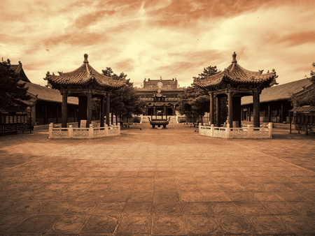 Xilitu Zhao or Yanshou Temple in Hohhot, Chinaのeditorial素材