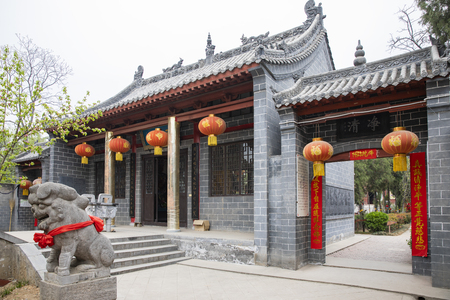 Xuanzang Temple in Yanshi City, Henan Provinceのeditorial素材