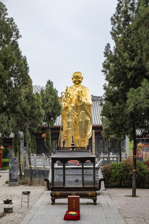 Xuanzang Temple in Yanshi City, Henan Provinceのeditorial素材