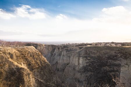 Natural scenery at Yu county in Zhangjiakou City, Hebei Province, China.の写真素材