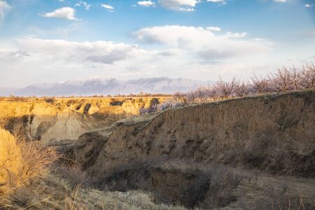 Natural scenery at Yu county in Zhangjiakou City, Hebei Province, China.の写真素材