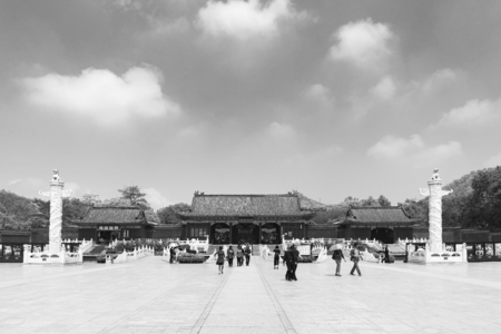 China, Guangdong Province, Zhuhai City, New Yuan Ming Palace  sceneryのeditorial素材