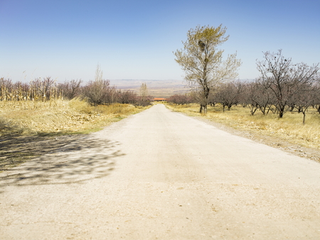 China, Hebei Province, Zhangjiakou City, Yu County, Mountain Roadのeditorial素材