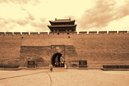 China, Shanxi Province, Jinzhong City, Pingyao Ancient Cityのeditorial素材