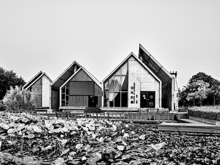 China, Shandong Province, Jining City, Taibai Lake Scenic Areaのeditorial素材