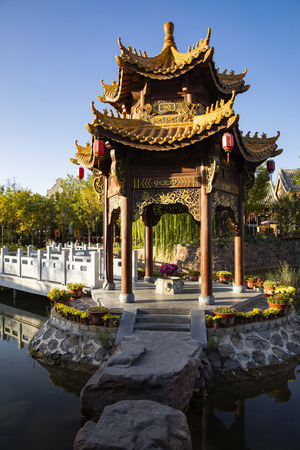 China, Hebei Province, Shijiazhuang City, West Changqing Tourism scenic areaのeditorial素材