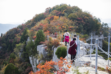 China, Henan Province, Jiaozuo City, Bo'ai County, Jin Jialing tourist areaのeditorial素材
