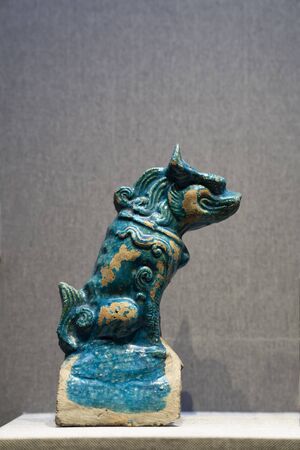 China, Shanxi Province, Jinzhong City, Jinzhong Museum, Cultural Relics, Qing Dynasty antiqueのeditorial素材