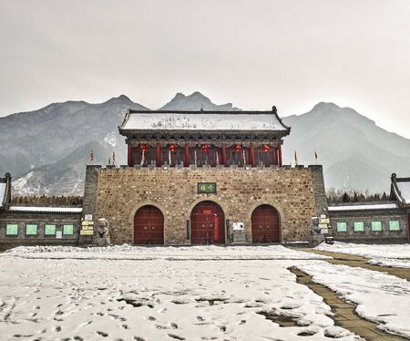 Jielin Scenic Area at Lingshi County, Jinzhong City, Shanxi Province, China.のeditorial素材