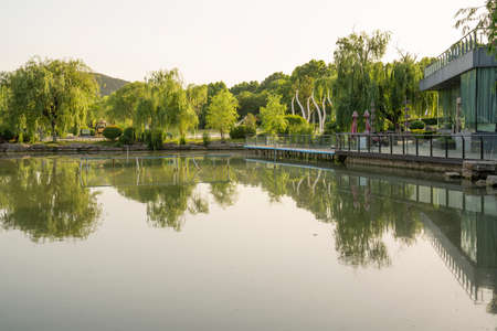 Yunlong Lake Scenic Area, Xuzhou City, Jiangsu Province, Chinaのeditorial素材