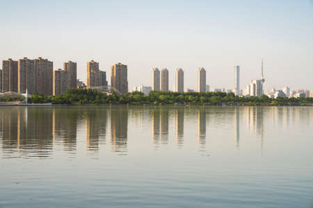 Yunlong Lake Scenic Area, Xuzhou City, Jiangsu Province, Chinaのeditorial素材