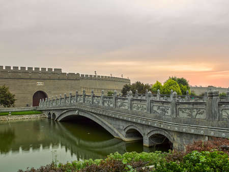 China, Hebei Province, Shijiazhuang City, Zhengding County, Zhengding Ancient Cityのeditorial素材
