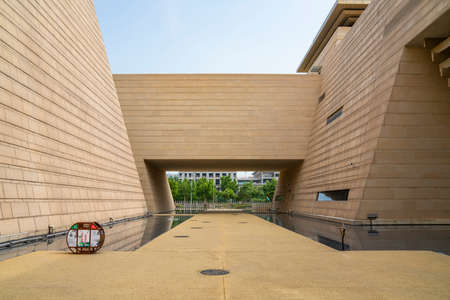 Kaifeng Museum, Building Exterior, Kaifeng City, Henan Province, Chinaのeditorial素材