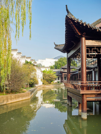 Li Bai Cemetery, Taibai Town, Dangtu County, Ma'anshan City, Anhui Province, Chinaのeditorial素材