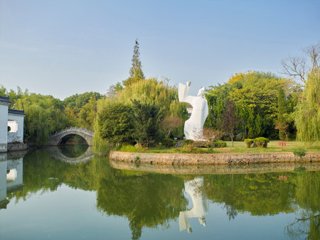 Li Bai Cemetery, Taibai Town, Dangtu County, Ma'anshan City, Anhui Province, Chinaのeditorial素材